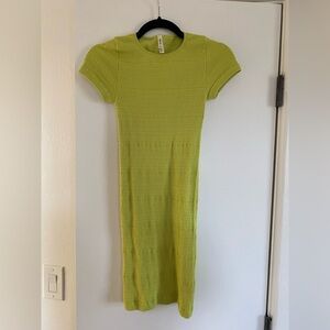 Sunday Best bodycon lime green dress, size S